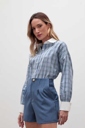 Azul/branco