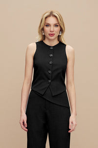 Blusa Cropped Lisa Com Abotoamento