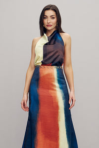 Blusa Frente Única Com Decote Degagê