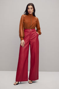 Blusa Mangas Longas Com Abotoamento Frontal