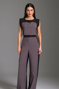 Calça Wide Lisa Com Bolsos Faca