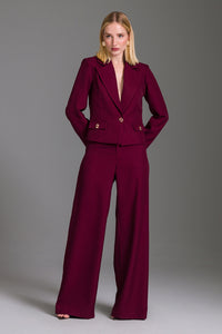 Blazer Spencer Liso Com Lapelas