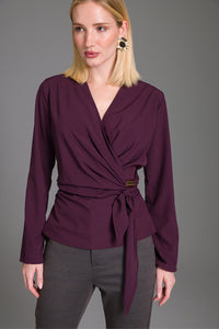 Blusa Decote V Lisa Com Amarração
