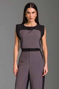 Blusa Estruturada Lisa Com Faixa