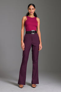 Blusa Ajustada Lisa Cava Americana