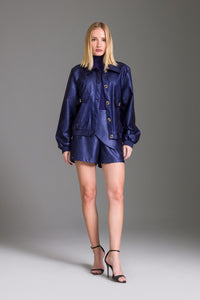 Jaqueta Bomber Lisa Com Maxi Bolsos