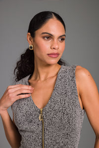 Vestido Super Midi Com Fenda