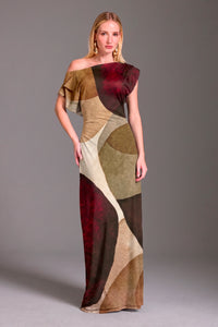 Vestido Longo Estampado