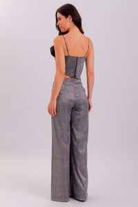 Calça Wide Com Brilho