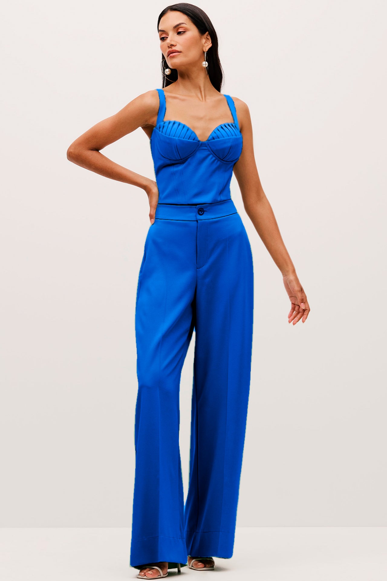 Blusa Estruturada Lisa Com Alças