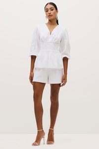 Blusa Peplum Lisa Com Decote V