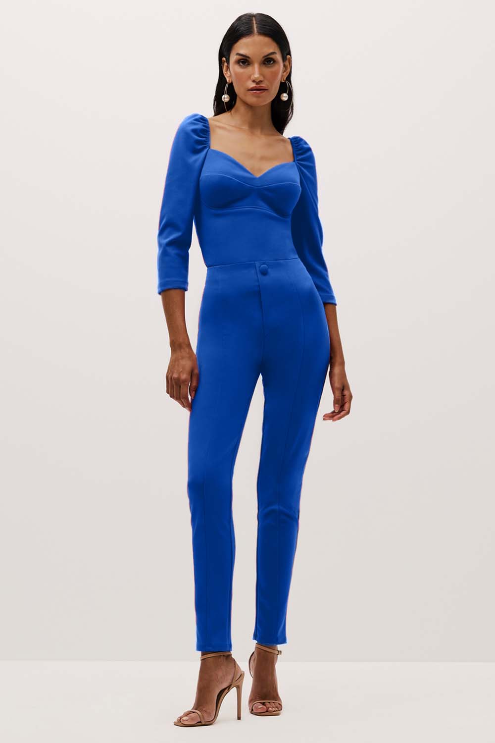 Calça Skinny Lisa Com Recortes