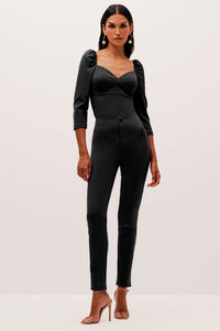 Calça Skinny Lisa Com Recortes
