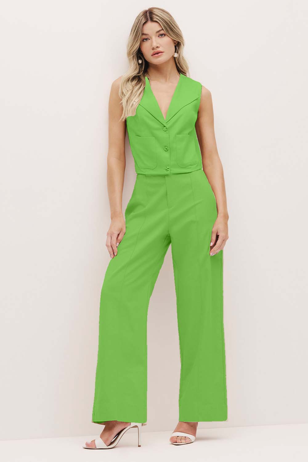 Blusa Cropped Lisa Com Bolsos Frontais