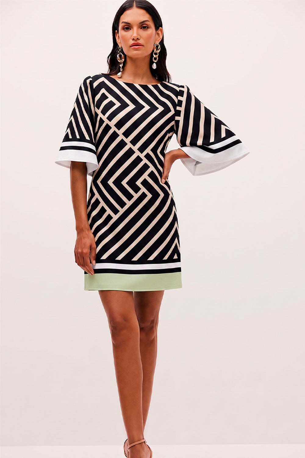 Vestido Curto Estampado