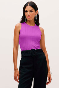 Blusa Regata Lisa Com Termocolante Na Frente