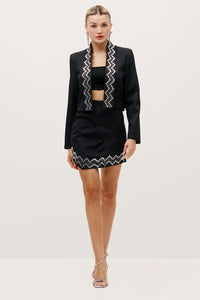 Blazer Liso Com Ombreiras