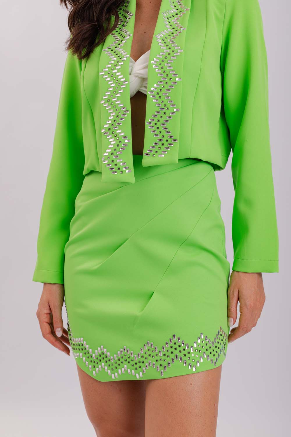 Blazer Liso Com Ombreiras