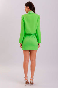 Blazer Liso Com Ombreiras