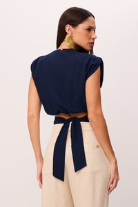 Blusa Cropped Lisa Com  Amarração