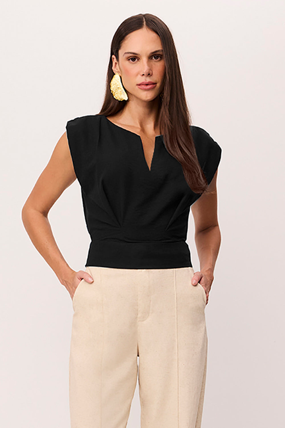 Blusa Cropped Lisa Com  Amarração
