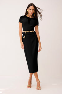 Blusa Ajustada Com Recortes