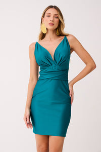 Vestido Curto Liso Com Alças