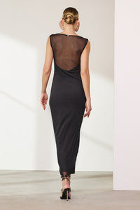 Vestido Longo Liso Com Termocolante