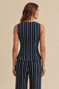 Blusa Estruturada Listrada