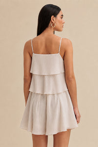 Blusa Alongada Lisa Com Babados