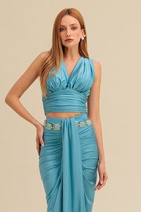 Blusa Lisa Com Pregas