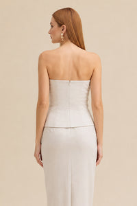 Blusa Estruturada Lisa Com Lapelas