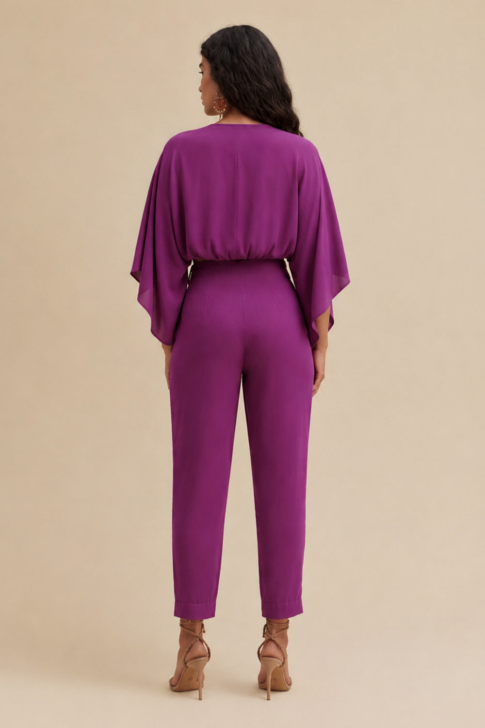 Calça Leve Lisa Com Bolsos Faca