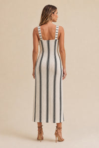 Vestido Super Midi Listrado