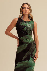 Vestido Super Midi Estampado