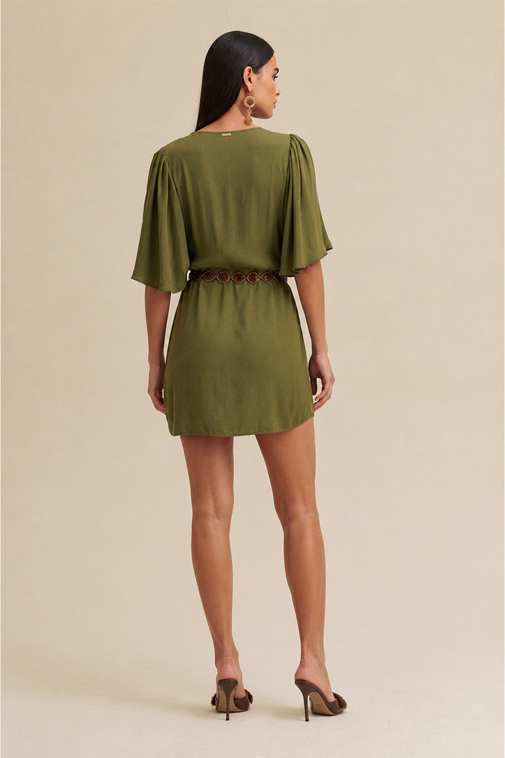 Vestido Curto Liso