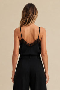 Blusa Lingerie Com Alças E Renda