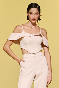 Blusa Cropped Lisa Com Recortes