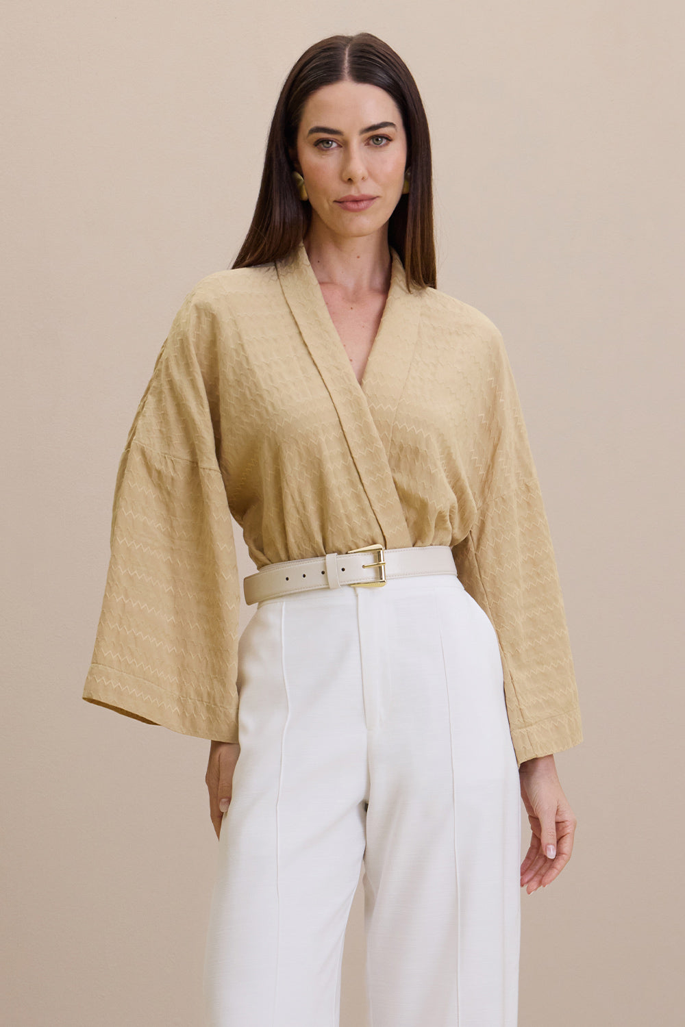 Blusa Kimono Com Amarração