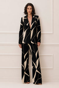 Blazer Reto Estampado