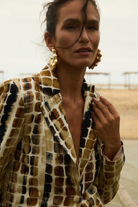 Blazer Reto Estampado