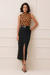 Blusa Ajustada Com Gola