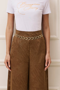 Calça Pantalona Com Bolsos Faca