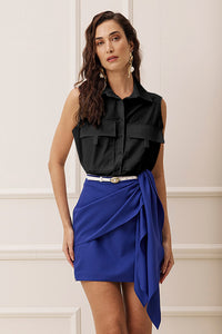 Camisa Cropped Lisa Sem Mangas