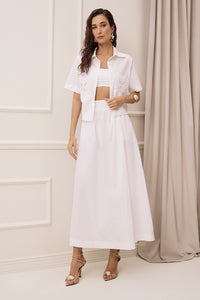 Camisa Cropped Lisa Com Bolsos