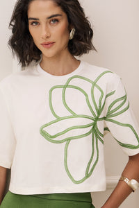 T-shirt Cropped Lírio