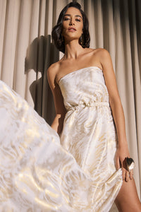 Vestido Longo Sem Alças