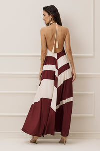 Vestido Longo Estampado Frente Única