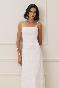 Vestido Super Midi Liso Com Lapela