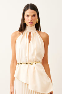 Blusa Assimétrica Acetinada
